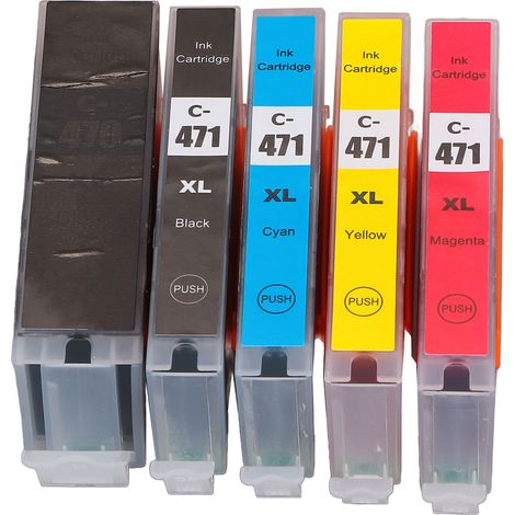 5 Cartouches d'Encre Compatibles Canon PIXMA MG5740 MG6840 MG7740 TS5040 TS6040 (1/5)