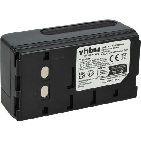 vhbw Akku kompatibel mit Sony CCD-F335, CCD-F340E, CCD-F34, CCD-F355, CCD-F350E, CCD-F36, CCD-F355E, CCD-F360, CCD-F370 Kamera (4200 mAh, 6 V, NiMH) (1/5)