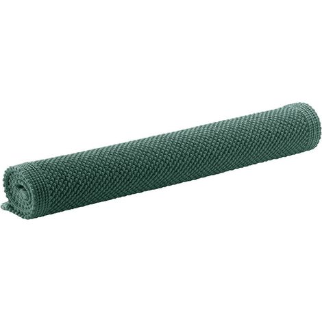 Tapis de Bain Uni 100% Coton Jacquard Doux et Résistant pour Salle de Bain Fougère 54 x 110 cm - PANGIVO (1/2)