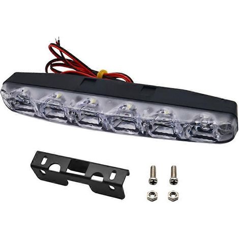 Tagfahrlicht für Autos, 12 V, 6 LEDs, hellweiß, wasserdicht, Nebelscheinwerfer, langlebig