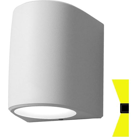 Applique esterno biemissione top light aosta ag2 bi gx53 led cct ip55 resina
