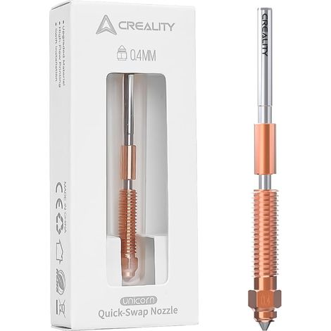 K1C Nozzles 3D Printer Nozzle Kit Quick Change 0.4mm 3D Printer Nozzle 3 Nozzle V3 Copper Alloy Nozzle and Hardened Steel Nozzle for K1C, Ender 3 V3, Ender 3V3 (1/5)
