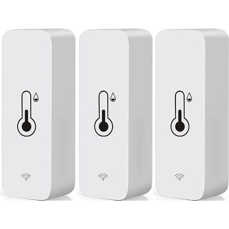 Lot de 3 thermomètres et hygromètres Tuya Wifi pour l'intérieur - GSL (1/5)