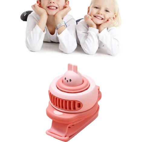 Montre-bracelet miniature portable rose, silencieuse et rechargeable par USB, avec motif dessin animé créatif pour enfants et étudiants. (1/5)