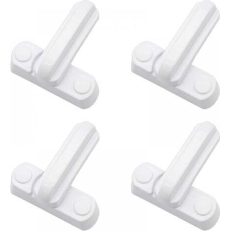 Set of 4 locks for doors, cabinets, and windows, door and window hardware, snap hooks for anti-theft locks [nailed version (1/4)