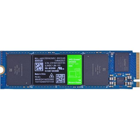 Western Digital Green SN350 500 Go M.2 PCI Express 3.0 NVMe TLC (1/3)