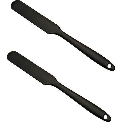 2er Set Silikon Teigschaber, hitzebeständig, flexibel, für Sauerteiggläser