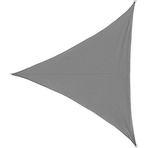 Voile d'ombrage triangulaire 3,6 x 3,6 x 3,6 m, protection UV 95 %, PEHD respirant, adaptée aux jardins, balcons, terrasses (1/4)