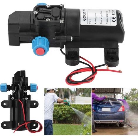 Pompe à diaphragme micro 12V 60W 5L/min pour camping caravane bateau (1/5)