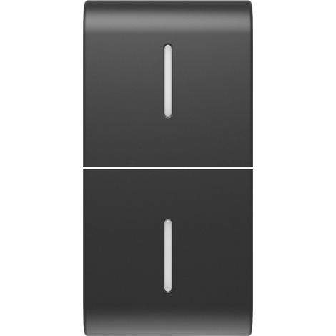 TOUCHE INTER. AXIAL 2 DIFFUSEURS 1P NOIR GEWISS GW12557S