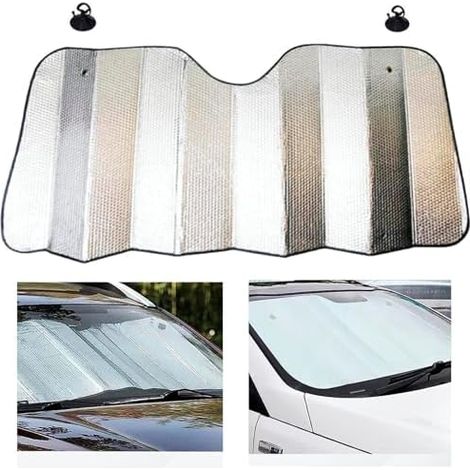 Sonnenschutz Auto Frontscheibe Frontscheibenabdeckung Auto Abdeckung Windschutzscheibe, Hitzeschutz faltbar (140cm x 70cm) (1/5)