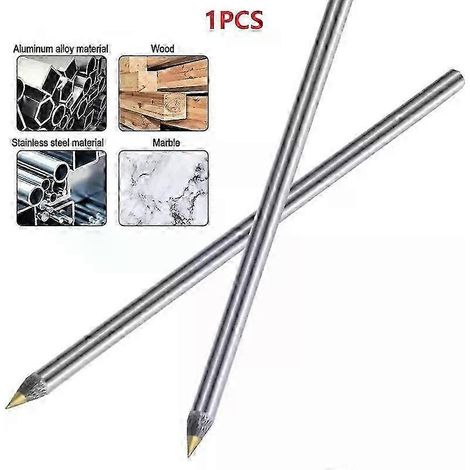 Stylo à tracer en carbure, stylo à tracer en alliage, marqueur pour la découpe de métal, bois, verre et carrelage, crayon pour le travail du bois, outil manuel de lettrage pour métaux durs - JXLGV (1/5)