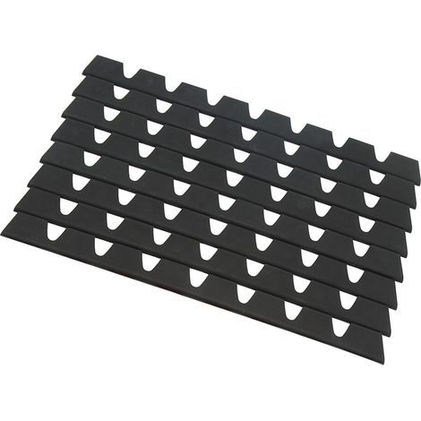 Lot de 8 protections anti-rayures universelles en caoutchouc noir pour pare-chocs avant automobile (1/2)