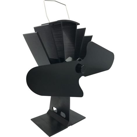 Firefix Kaminofen Ventilator Ofen Stromlos Schwarz Geräuschlos Kamin Holzofen (1/3)