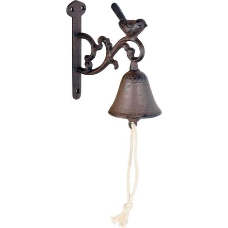 Türklingel aus Gusseisen mit Vogelmotiv (1/2)