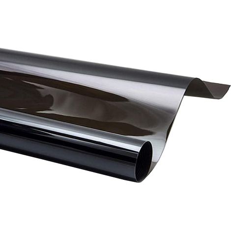 76cm x 6m 5% VLT Film de Teinte de Vitre Voiture Film de Fenêtre Film Teinté Autocollant Verre Film Solaire Teinté Fumée Véhicule (1/5)