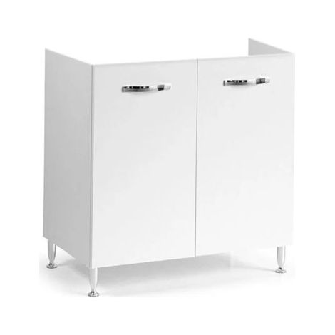 Sottolavello cucina componibile con ante 80 cm bianco