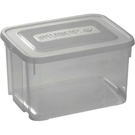 Boite de Rangement Multifonction Plastique 100% Recyclé Avec Système de Fermeture Rapide Pour Stocker Tout Type de Choses 39x49x25cm Blanc