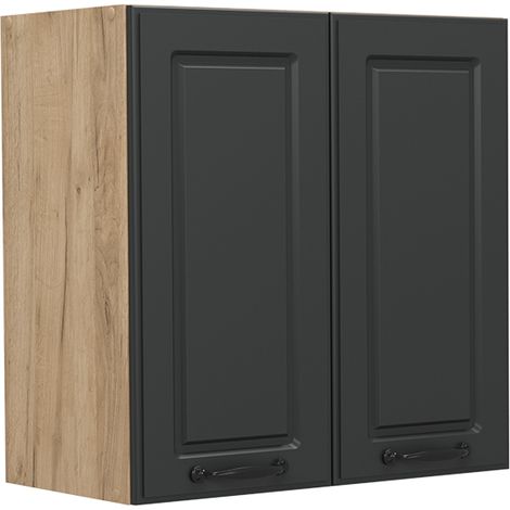 Armario colgante R-Line, Antracita casa de campo, 60 cm, Vicco