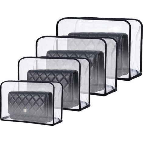Set di 4 organizer per borse da armadio: coperture antipolvere trasparenti e impermeabili in TPU (1/5)