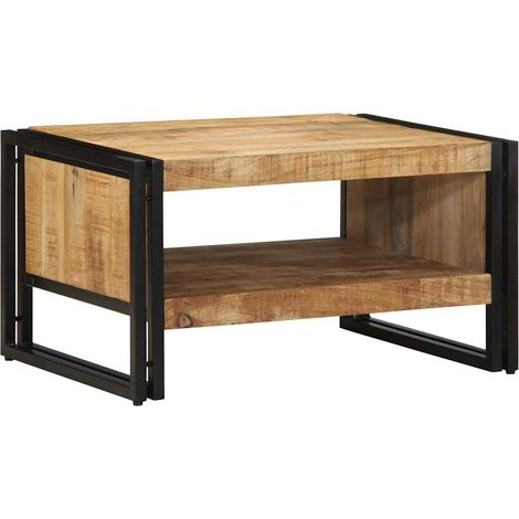 Maison Exclusive - Table basse 70x50x38 cm bois de manguier massif brut (1/5)