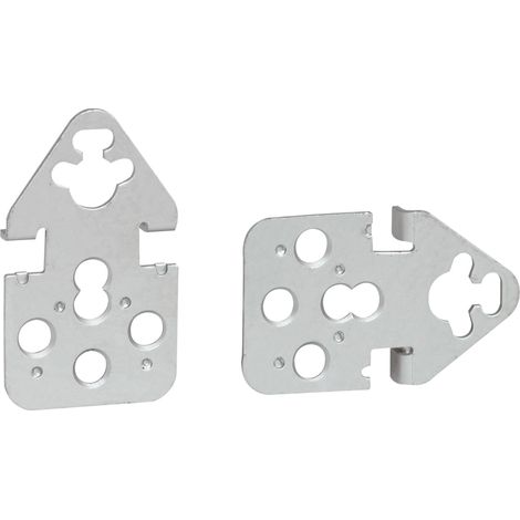 Jeu de 4 pattes de fixation murale pour coffret Atlantic métal LEGRAND 036404 (1/2)