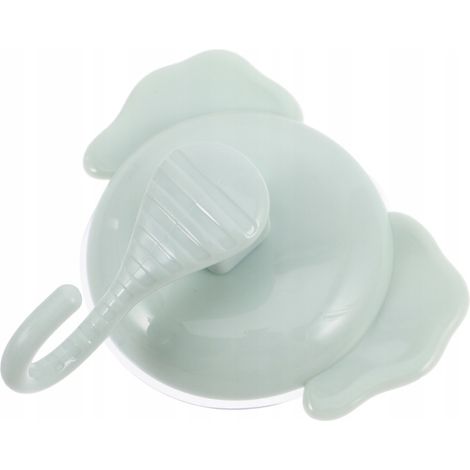Portasciugamani in plastica con ventosa per il bagno.