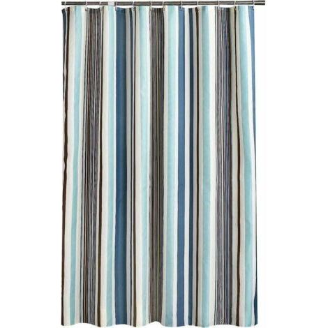Rideau de douche 200x240 cm (LxH), Rideaux de douche anti-moisissures Doublure en tissu dPolyester doux Rideaux de bain Rideau Beau modèle pour WC de salle de bains (1/5)