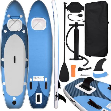 Teenpull – SUP-Board-Set Aufblasbar Blau 300x76x10 cm (1/5)