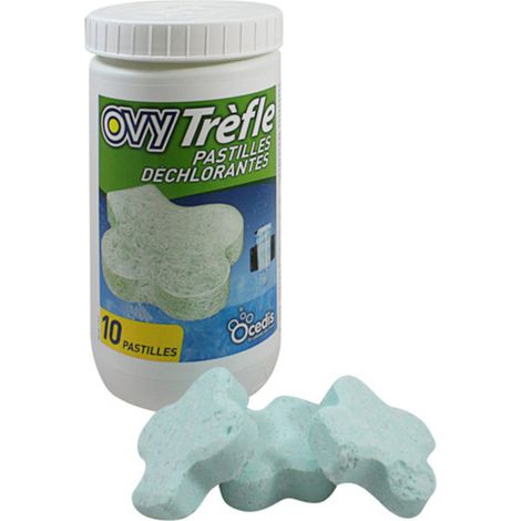 tabletas (x10) para declorador verde ovy - 395 100 010 - ovy trefle - ocedis -