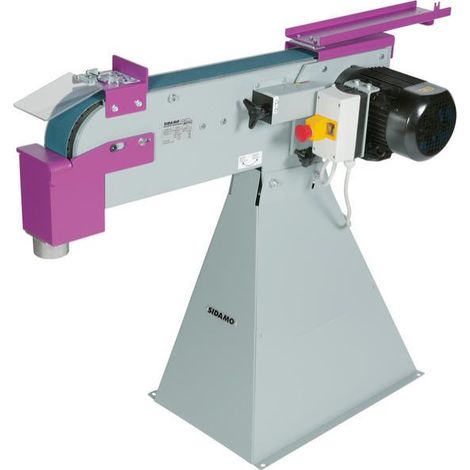Sidamo – Ponceuse à bande 2200W TRI – Socle inclus – Vitesse 2800 tr/min – Largeur bande 75mm – Longueur bande 2000mm – 20105028 - BG753 (1/3)