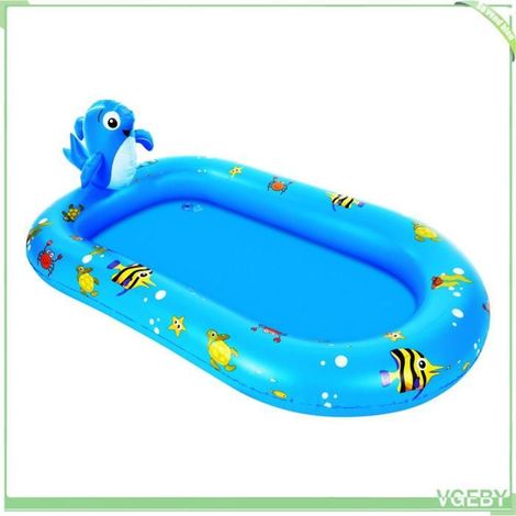 Piscine Gonflable - FAFEICY - Dauphin Gonflable - 3-en-1 - Multicolore - 170x101 cm (1/4)