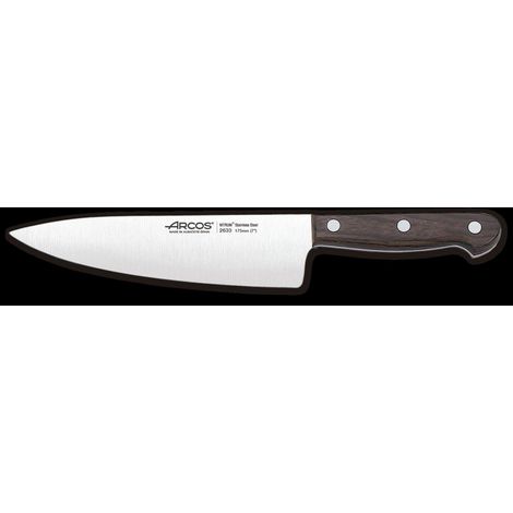 Messer  Kochmesser Arcos Palisander  263300 Edelstahl Nitrum und mango Rosenholz mit 17,5 cm Klinge und Klingenabdeckung