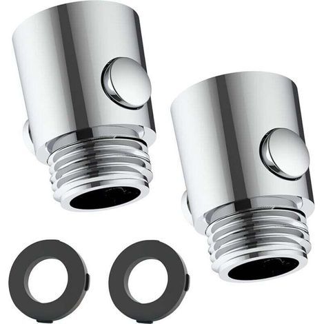2 Pièces Stop Douche, Vanne D'arrêt Pommeau de Douche G1/2, Economiseur d'eau pour Robinet Douche Interrupteur à Un Bouton, Limiteur De Débit Convient pour La Douche (1/4)
