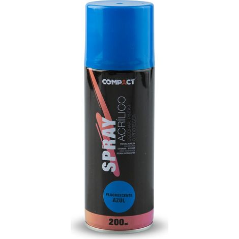Pintura acrílica spray azul fluorescente 200ml
