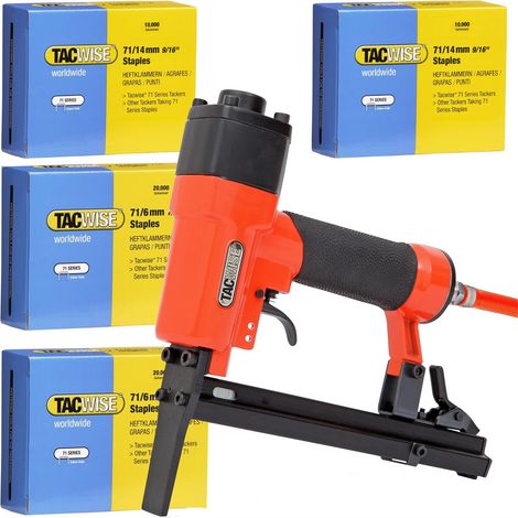 Tacwise A7116LN Long Nose 71 Series Air Upholstery Stapler 60,000 Staples (1/5)