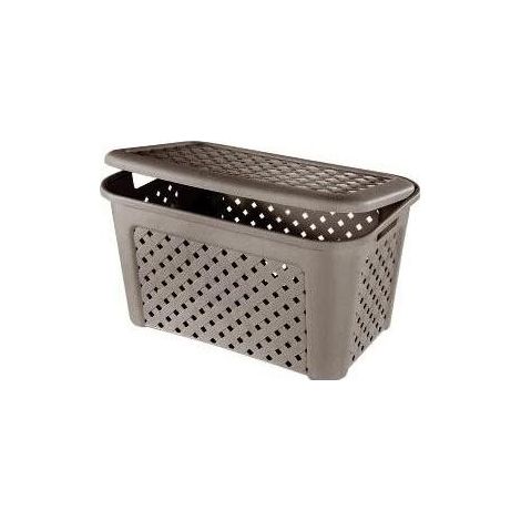 Tontarelli Arianna cesto para ropa 45 L Rectangular Polipropileno (PP) Marrón