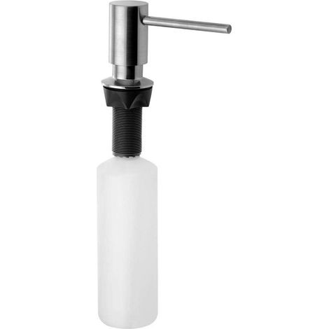 Sapho Accessori - Dispenser sapone da incasso, rotondo, acciaio inox SP010