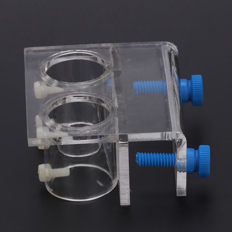Tuyau souple transparent en acrylique pour aquarium (fixation à double trou) (1/5)