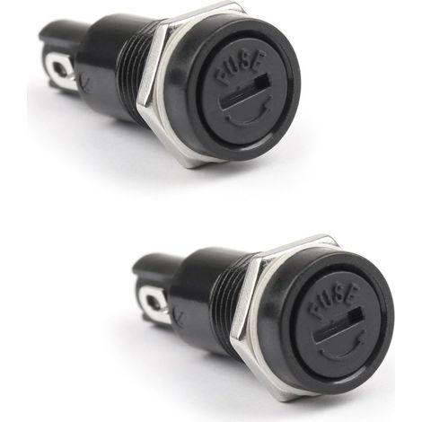 Lot de 2 porte-fusibles R3-11 pour fusibles en verre 5 x 20 mm 10 A 250 V (1/5)