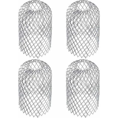 Dachrinnenrost aus Edelstahl – Set mit 4 Laubschutzgittern, 817 cm, einfache und langlebige Montage