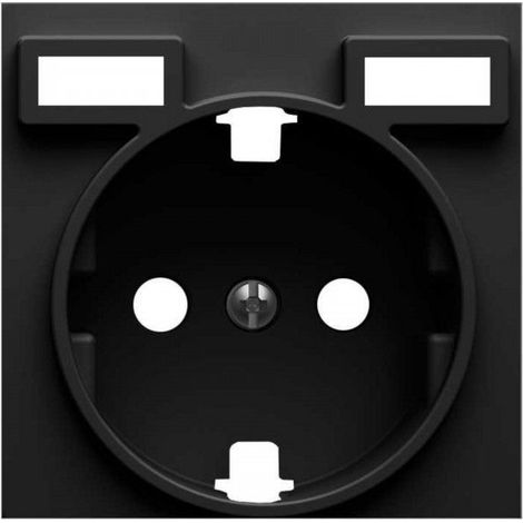 Simon 82 Concept Cache de fond prise schuko 2 USB 2.1A type A noir mat SIMON 8200049-098