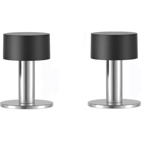 Butées Porte Adhesive Butoir Arrêts Door Stoppers Avec Antichoc (60mm) 2pcs 60mm Acier Inoxydable Caoutchouc (1/5)