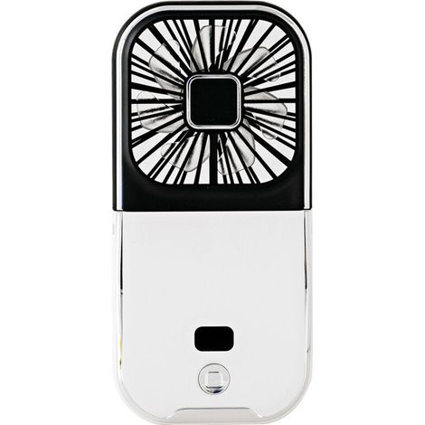 Mini ventilateur portable et portable rechargeable par USB - Alimenté par piles - Ventilateur de bureau pliable à 180° - Pour bureau, école, bureau, maison, voyage, camping (1/4)