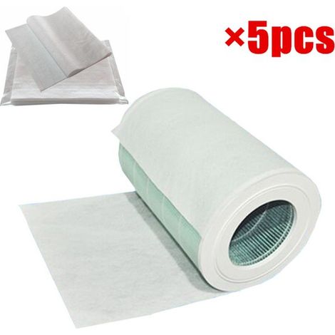 white cotton filter cartridges for air purifier, electrostatic cotton, HEPA filter paper for air conditioning, eliminates PM2.5 and prevents dust. (1/5)