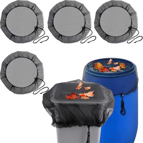 Couvercle en maille pour baril de pluie de jardin extérieur 85cm, couvercle de protection pour réservoir d'eau, filtre en maille, filet anti-insectes (1/5)