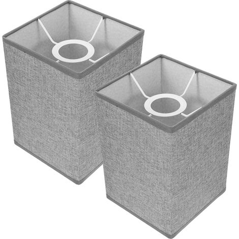 abat-jour carrés en lin pour lampe de table, accessoire moderne, finition et design excellents (1/5)