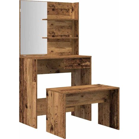 Maison Exclusive - Set Tavolo da Toeletta Legno Antico in Legno Multistrato