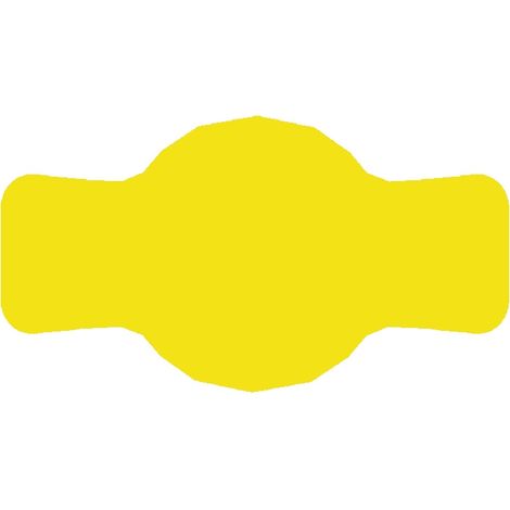 Étiquettes pour bocaux 7x4 cm pour conserves, 72 pièces, jaune mat (1/2)