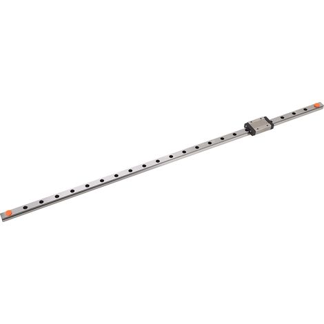 600 mm Linearführungsschiene aus Stahl, hohe Tragfähigkeit, präzise Positionierung, reibungsarme Linearführungsschiene mit Gleitstück (1/5)